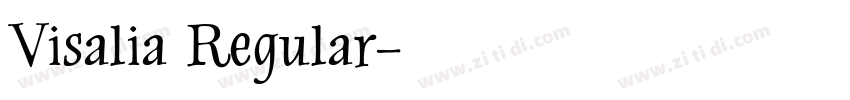 Visalia Regular字体转换